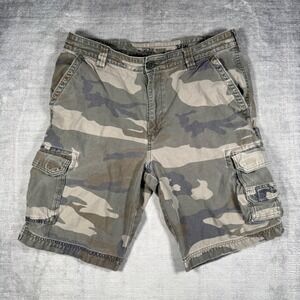 Red Head Shorts Mens 34 Camo Cargo Trailhead Cotton Cargo Utility Army Y2K